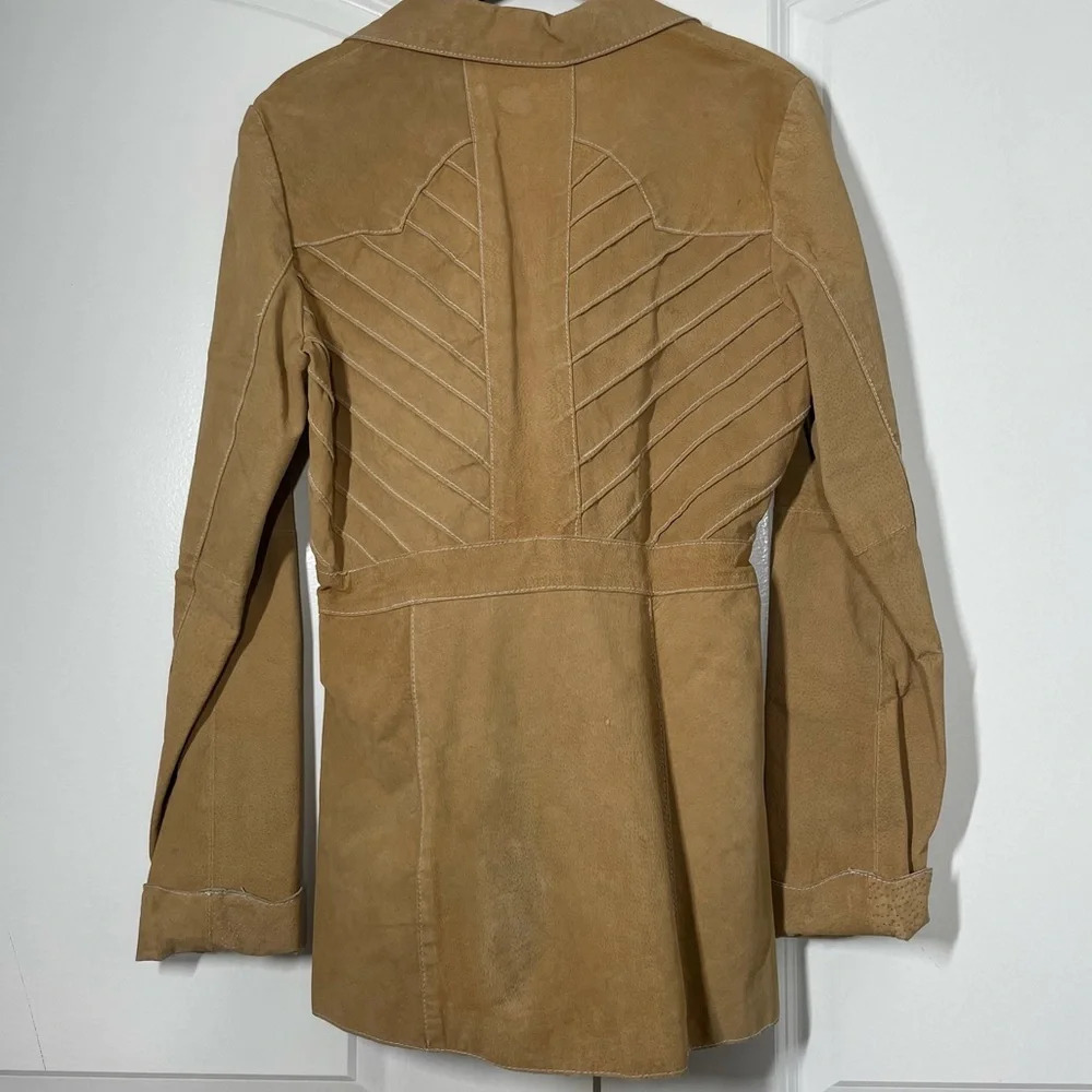 Vintage Styles 100% Genuine Leather Coat Jacket size M - Picture 7 of 15